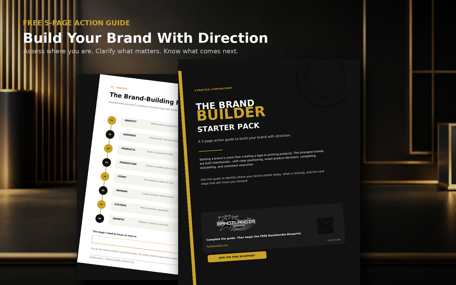 Bandzlandia Brand Builder Starter Pack guide for starting a clothing brand
