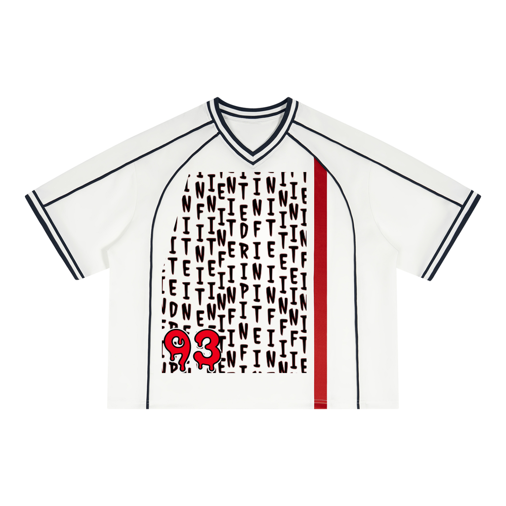 Unisex Boxy V-Neck Soccer Jersey