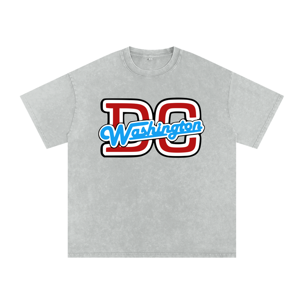 Snow Washed Oversized Cotton T-Shirt