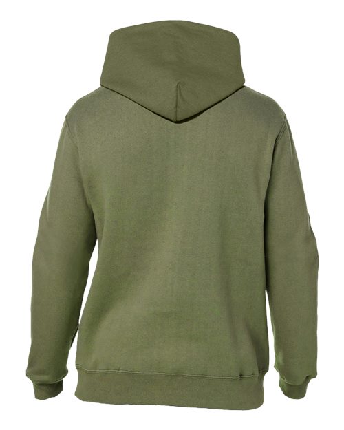 J. America 8824 Men's Premium Hooded Sweatshirt - Military Green - back