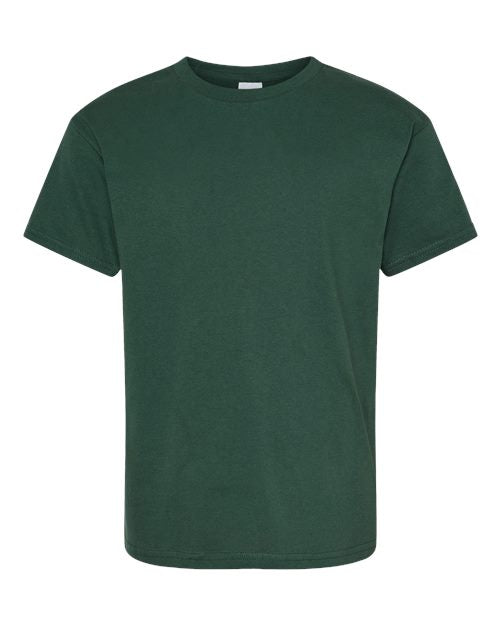Hanes 5480 Youth Essential-T T-Shirt - Athletic Dark Green - front