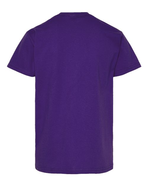 Hanes 5480 Youth Essential-T T-Shirt - Athletic Purple - back