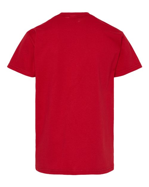 Hanes 5480 Youth Essential-T T-Shirt - Athletic Crimson - back