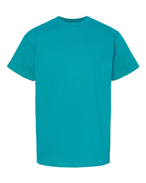 Hanes 5480 Youth Essential-T T-Shirt - Athletic Teal - front