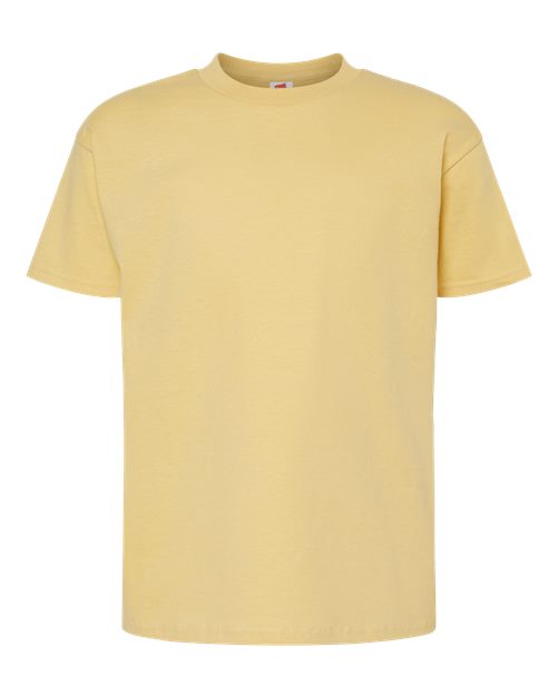 Hanes 5480 Youth Essential-T T-Shirt - Athletic Gold - front
