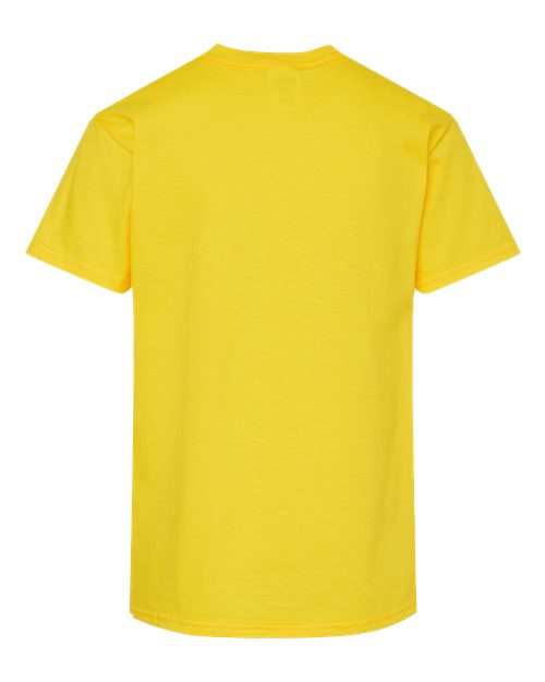 Hanes 5480 Youth Essential-T T-Shirt - Athletic Yellow - back