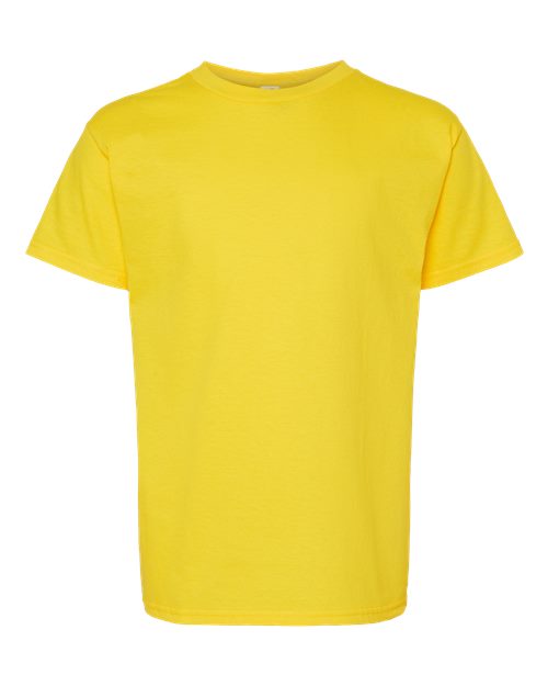 Hanes 5480 Youth Essential-T T-Shirt - Athletic Yellow - front