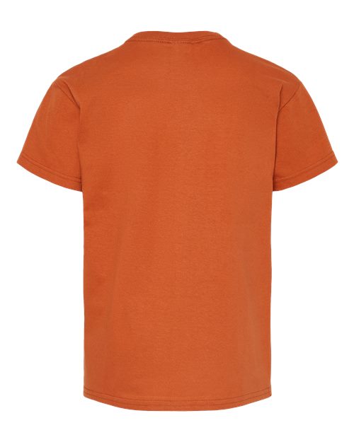 Hanes 5480 Youth Essential-T T-Shirt - Texas Orange - back