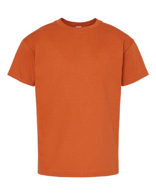 Hanes 5480 Youth Essential-T T-Shirt - Texas Orange - front