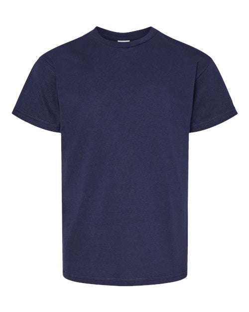 Hanes 5480 Youth Essential-T T-Shirt - Athletic Navy - front