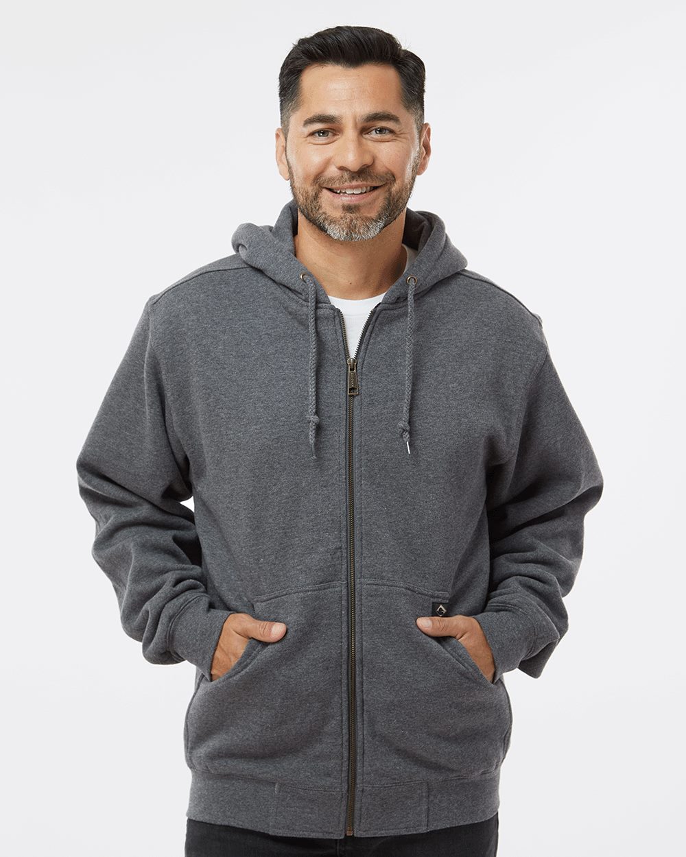 DRI DUCK 7033T Men's Tall Crossfire Heavyweight Power Fleece Hooded Jacket with Thermal Lining - style