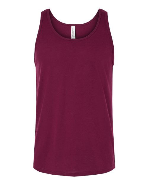 BELLA + CANVAS 3480 Jersey Tank - Maroon - front