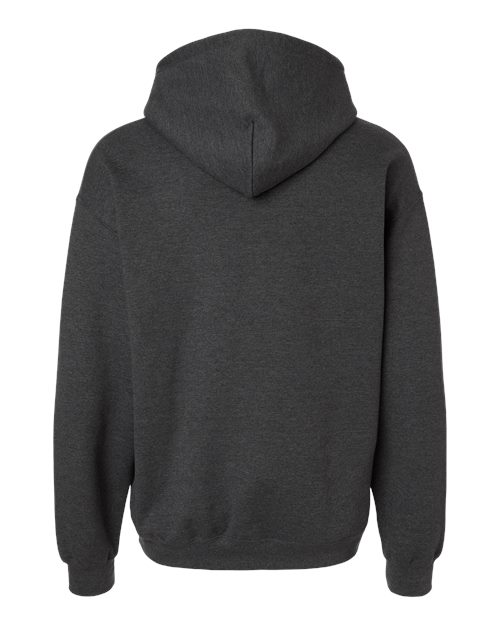 Gildan 18500 Unisex Heavy Blend™ Hooded Sweatshirt - Fan Charcoal Heather - back