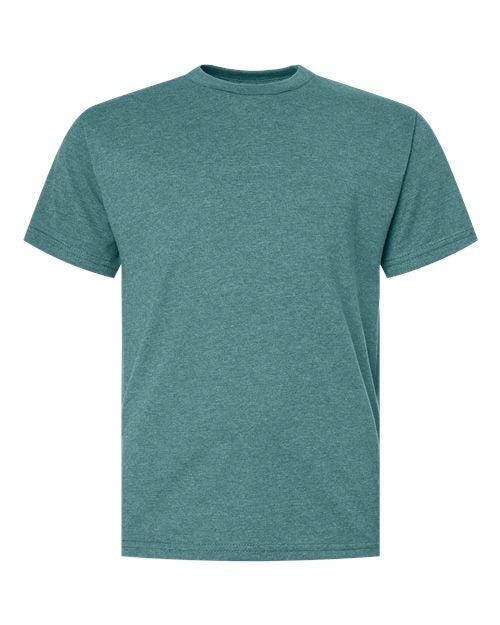 Hanes 498Y Youth Perfect-T T-Shirt - Cactus Heather - front