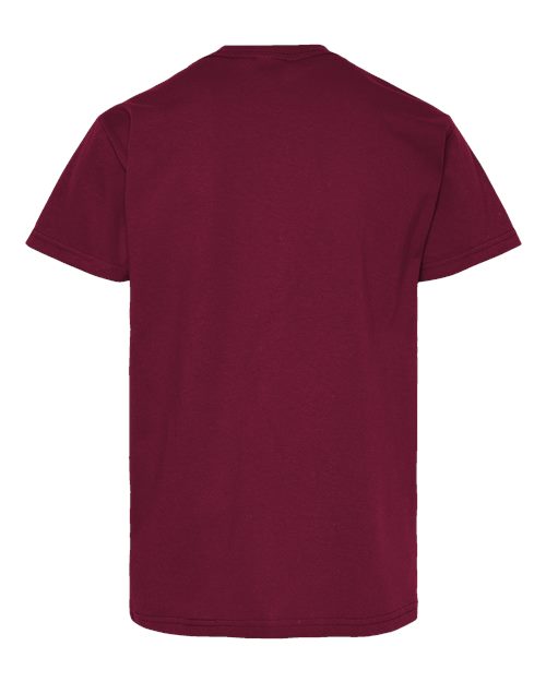 Hanes 5480 Youth Essential-T T-Shirt - Athletic Cardinal - back