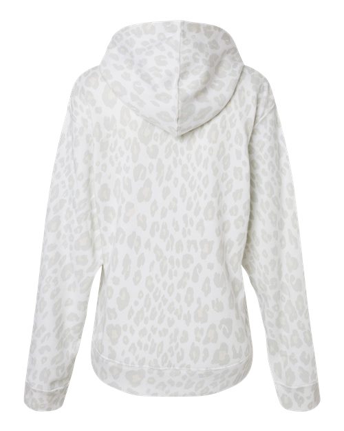 J. America 8871 Men's Triblend Fleece Hooded Sweatshirt - Snow Leopard Triblend - back