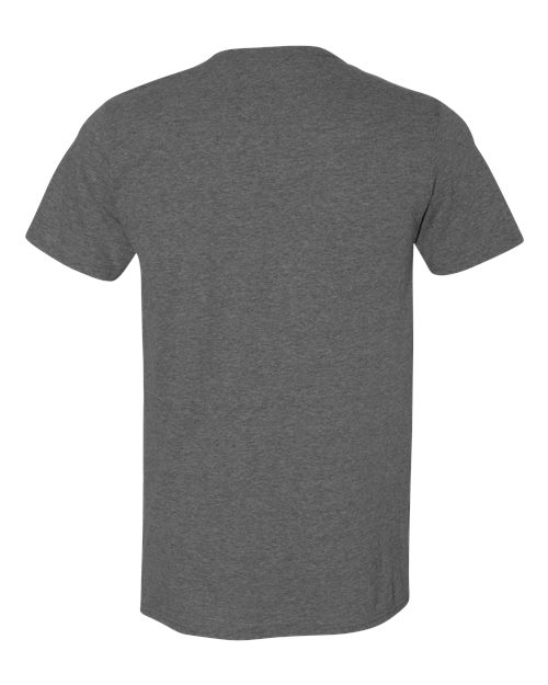 Gildan 64000 Unisex Softstyle® T-Shirt - Heather Dark Grey - back