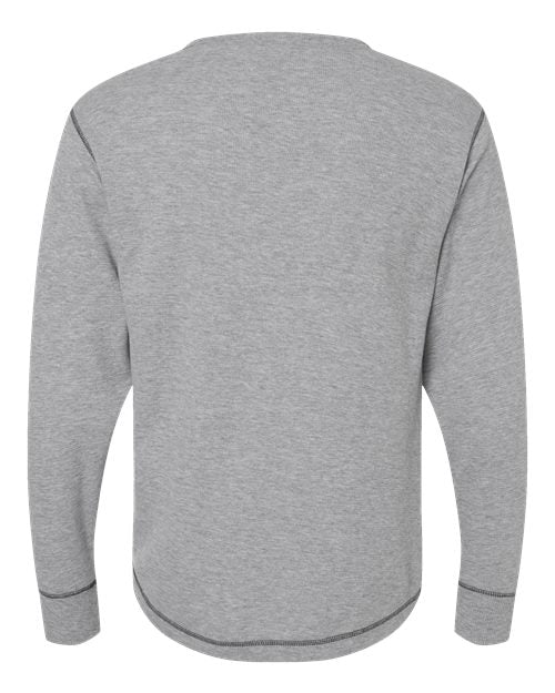 J. America 8238 Men's Vintage Thermal Long Sleeve T-Shirt - Oxford - back