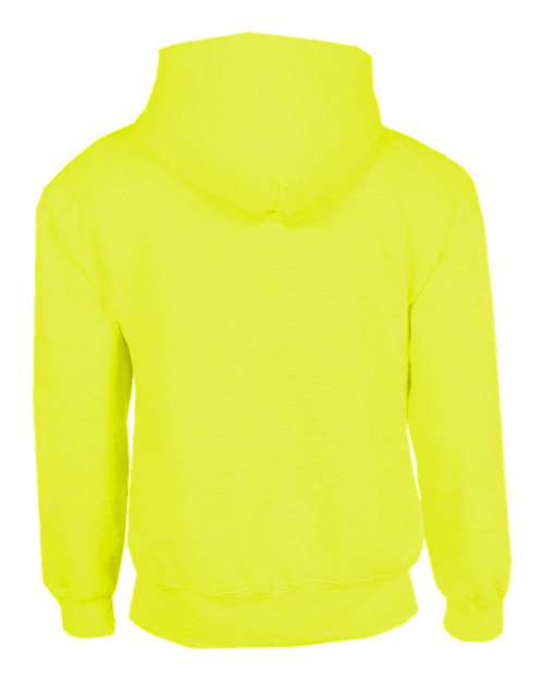 Badger 1254 Unisex Hooded Sweatshirt - Safety Yellow - back