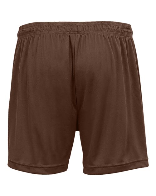 Badger 4116 Women's B-Core 5" Inseam Shorts - Brown - back