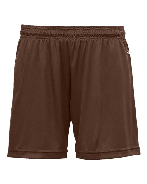 Badger 4116 Women's B-Core 5" Inseam Shorts - Brown - front