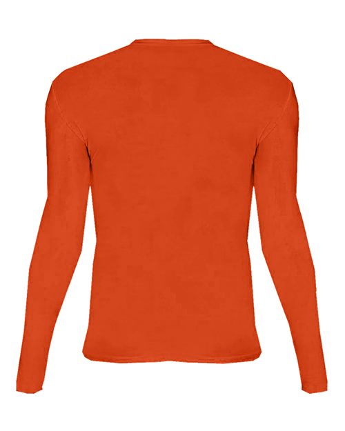 Badger 4605 Men's Pro-Compression Long Sleeve T-Shirt - Burnt Orange - back