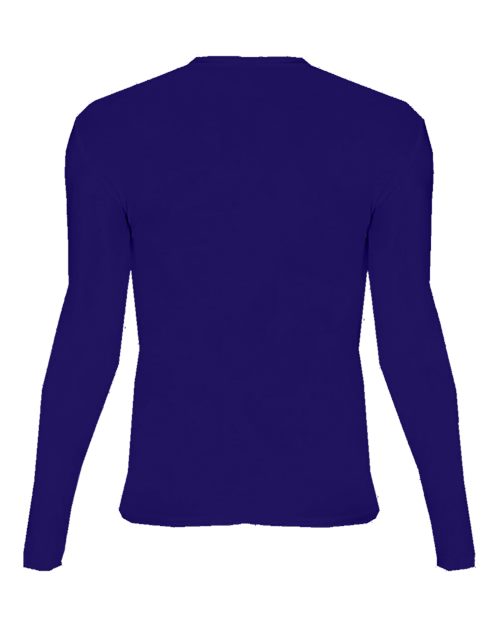 Badger 4605 Men's Pro-Compression Long Sleeve T-Shirt - Purple - back