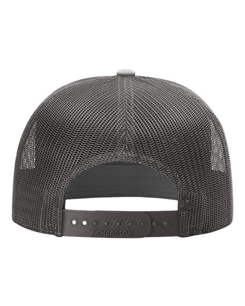 Richardson 168 Seven-Panel Trucker Cap - Charcoal - back