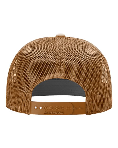 Richardson 168 Seven-Panel Trucker Cap - Caramel - back