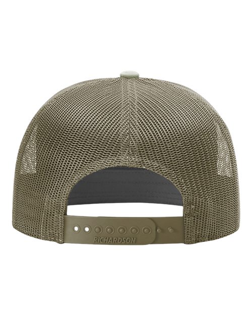 Richardson 168 Seven-Panel Trucker Cap - Loden Green - back