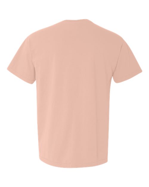 Comfort Colors 6030 Unisex Garment-Dyed Heavyweight Pocket T-Shirt - Peachy - back