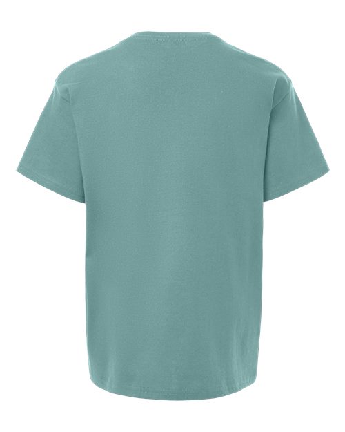 Gildan 5000B Youth Heavy Cotton™ T-Shirt - Aquatic - back