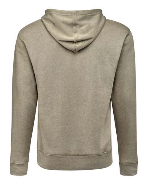 J. America 8871 Men's Triblend Fleece Hooded Sweatshirt - Desert Triblend - back