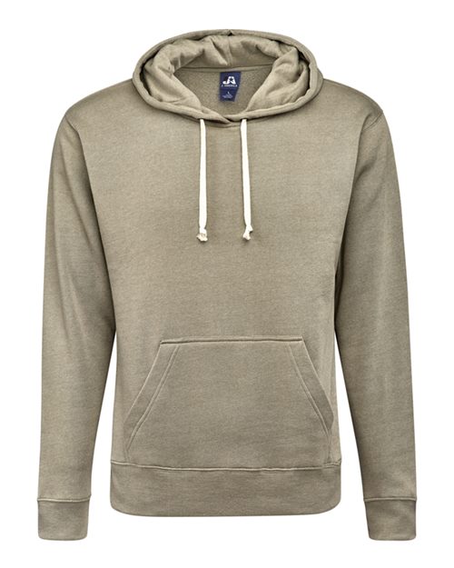 J. America 8871 Men's Triblend Fleece Hooded Sweatshirt - Desert Triblend - front