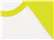 BELLA + CANVAS 3200 Unisex Three-Quarter Sleeve Baseball Tee - White/ Neon Yellow - swatch