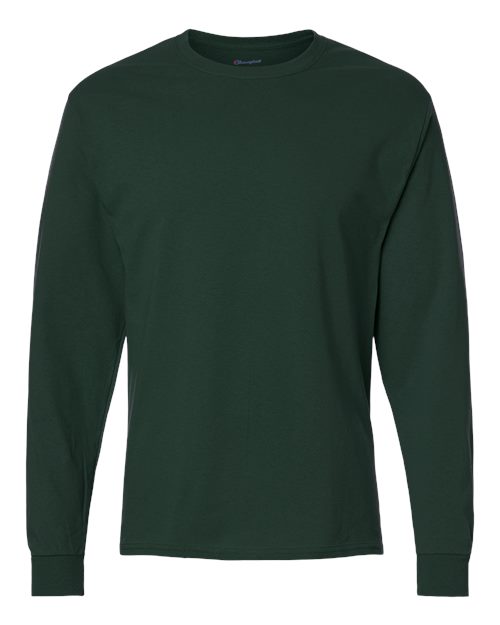 Champion CC8C Unisex Long Sleeve T-Shirt - Dark Green - front
