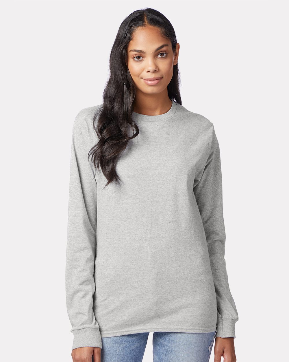 Hanes 5586 Unisex Authentic Long Sleeve T-Shirt - style