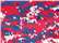 Badger 2180 Youth Digital Camo T-Shirt - Red/ Royal Digital - swatch