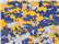 Badger 4180 Men's Digital Camo T-Shirt - Royal/ Gold Digital - swatch