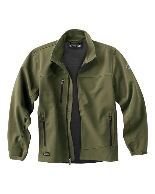 DRI DUCK 5350T Men's Tall Motion Soft Shell Jacket - Olive Drab - front