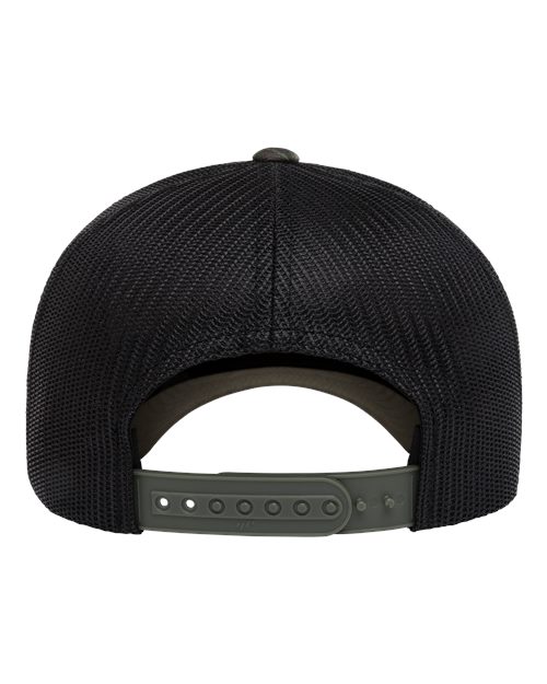 YP Classics 6606 Retro Trucker Cap - Realtree Original/ Black - back