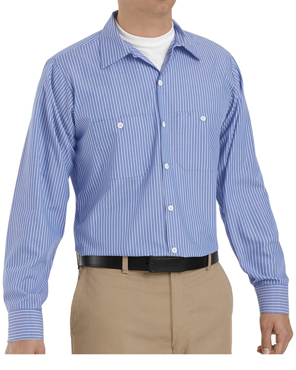 Red Kap SP10 Men's Premium Long Sleeve Work Shirt - style