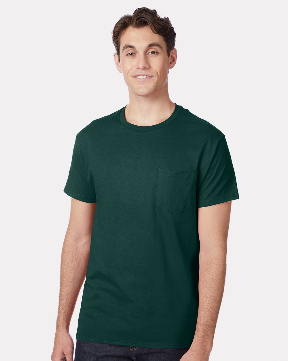 Hanes 5590 Unisex Authentic Pocket T-Shirt - style