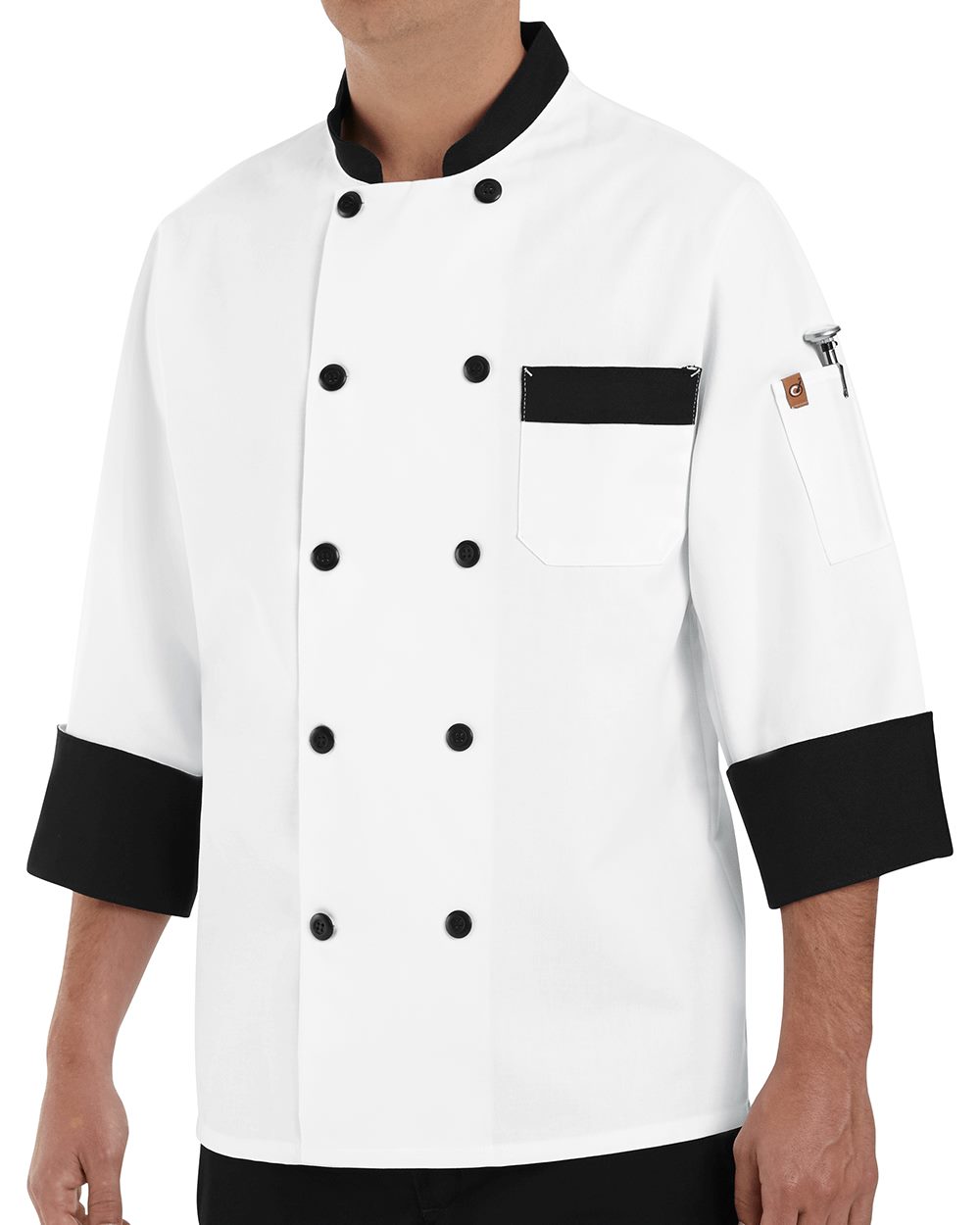Chef Designs KT74 Garnish Chef Coat - style