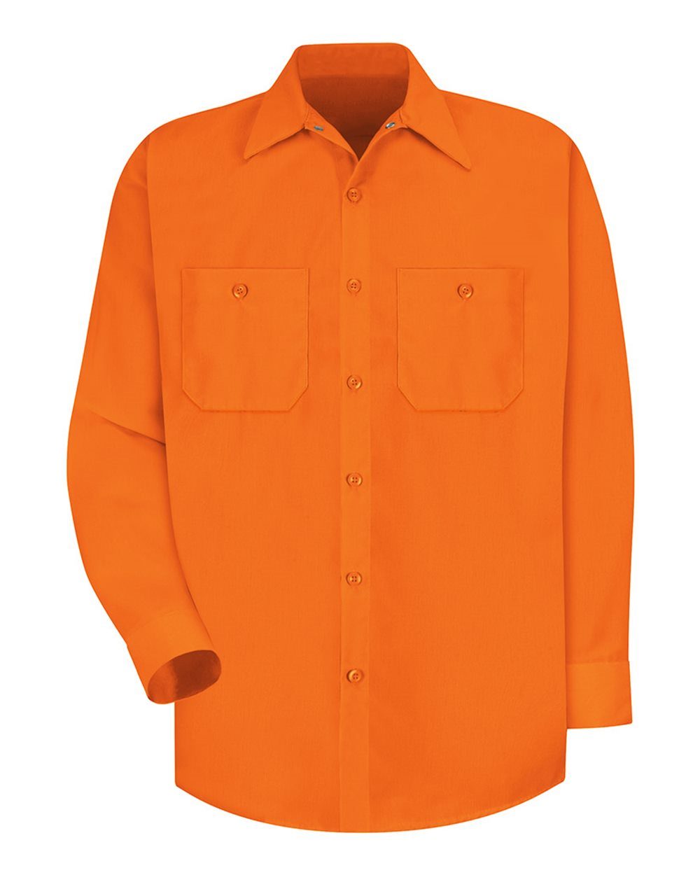 Red Kap SS14 Men's Enhanced Visibility Long Sleeve Work Shirt - style
