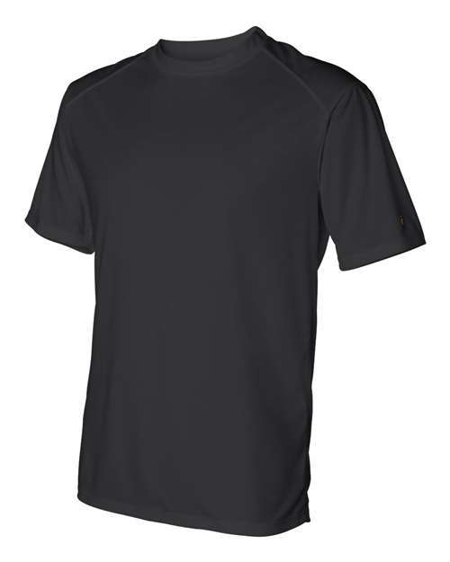 Badger 4120 Men's B-Core Sport Shoulders T-Shirt - Black - side