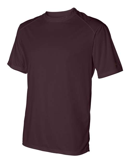 Badger 4120 Men's B-Core Sport Shoulders T-Shirt - Maroon - side