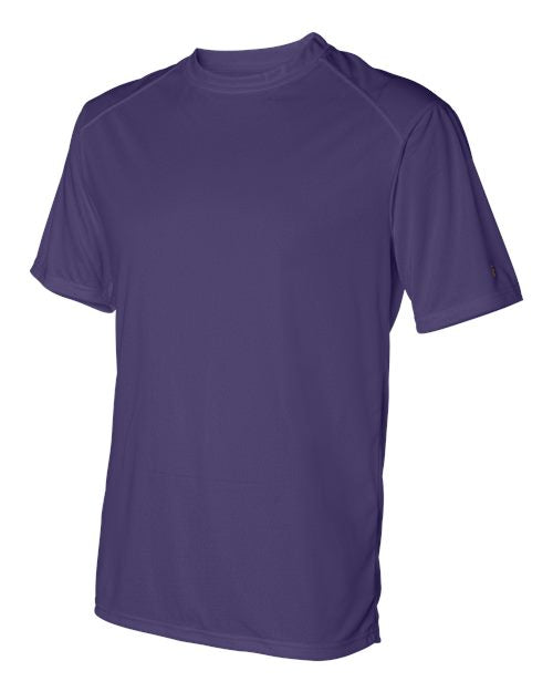 Badger 4120 Men's B-Core Sport Shoulders T-Shirt - Purple - side