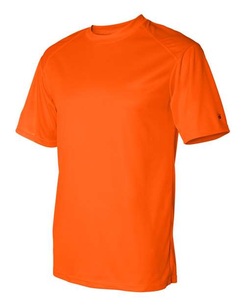 Badger 4120 Men's B-Core Sport Shoulders T-Shirt - Safety Orange - side