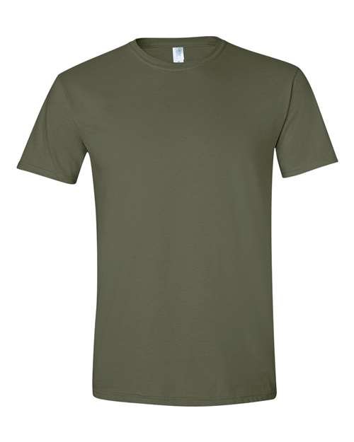 Gildan 64000 Unisex Softstyle® T-Shirt - Military Green - front